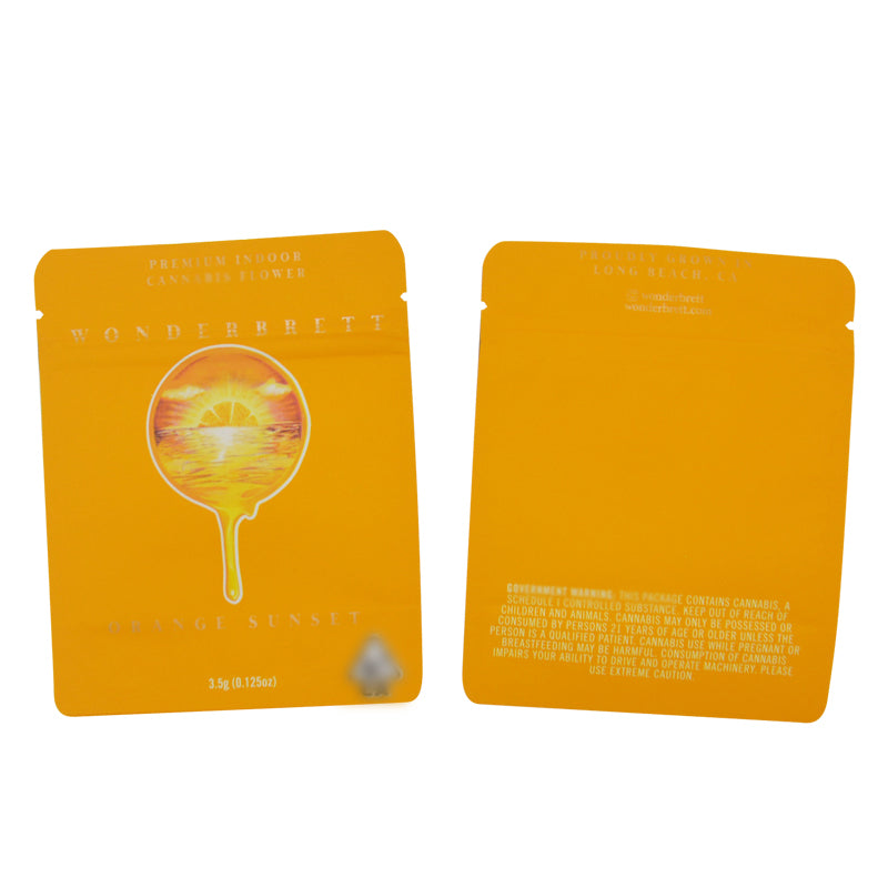 3.5g Cookies 100 PCS Soft PET Zipper Bags 3.5g Smell Proof Retail Bag Package Packaging North America