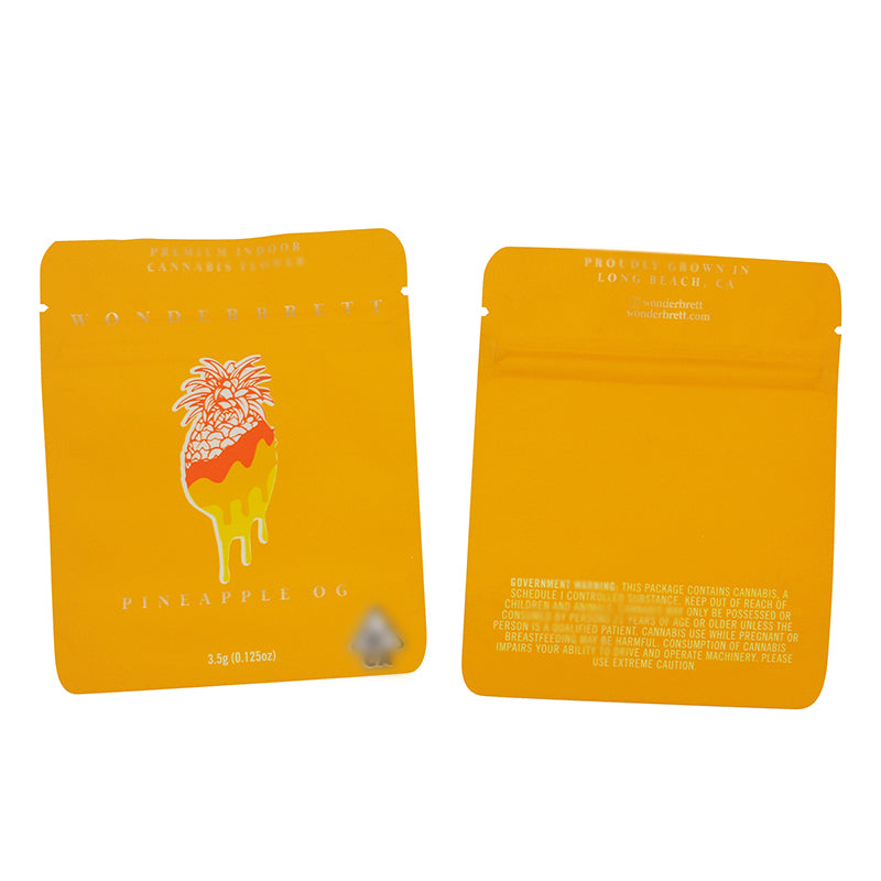 3.5g Cookies 100 PCS Soft PET Zipper Bags 3.5g Smell Proof Retail Bag Package Packaging North America