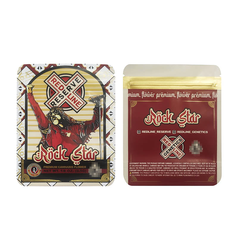 3.5g Cookies 100 PCS Soft PET Zipper Bags 3.5g Smell Proof Retail Bag Package Packaging North America