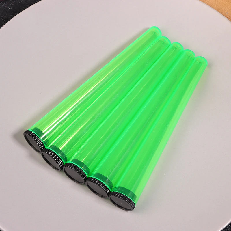 5pcs Plastic Tapered Cigarette Rolling Tube with Cap Paper Cigarette Moisture Resistant Sealed Storage Tube