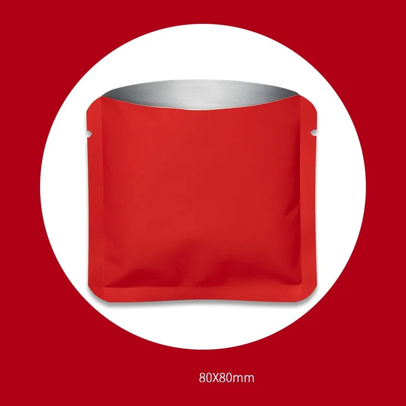 StoBag 100pcs Color Aluminum Foil Packaging Bag Small Plastic Sealing for Tea Coffee Powder Storage Pouch Portable Wholesale