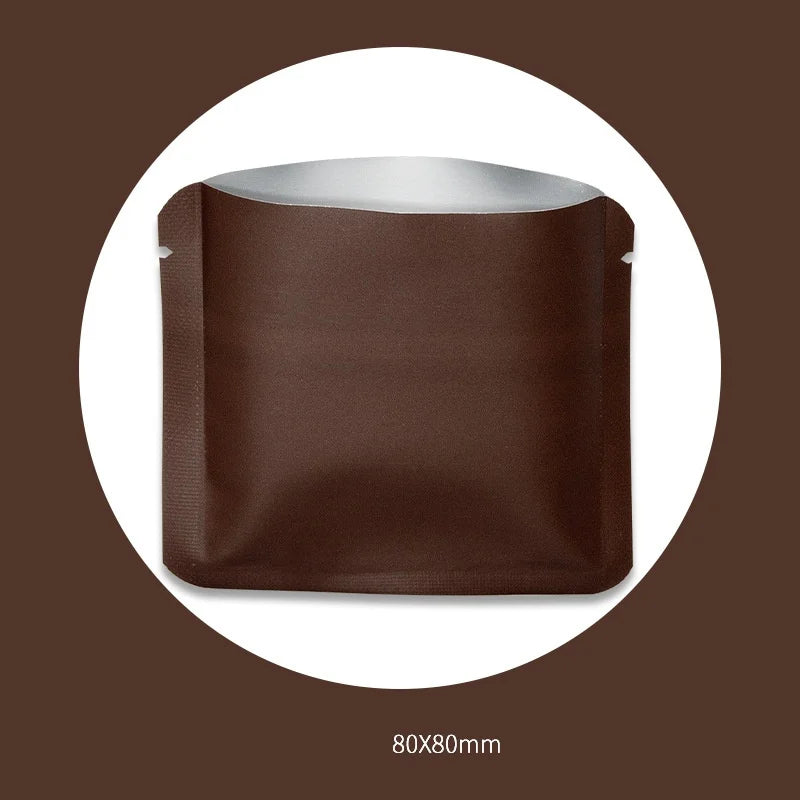 StoBag 100pcs Color Aluminum Foil Packaging Bag Small Plastic Sealing for Tea Coffee Powder Storage Pouch Portable Wholesale
