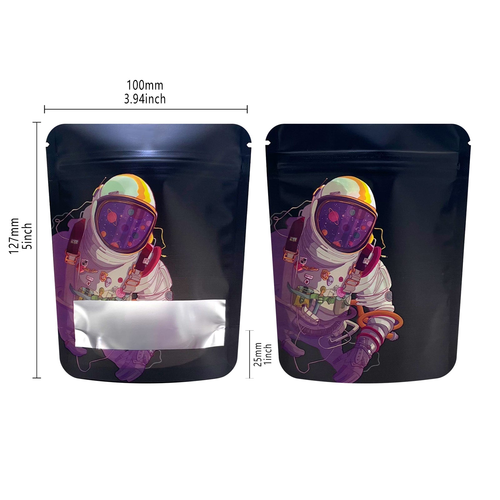 3.5g Mylar Bags Smell proof Ziplock Bags Laser Hologram CBD small Pouch 3.5g 100 pcs Customized your logo