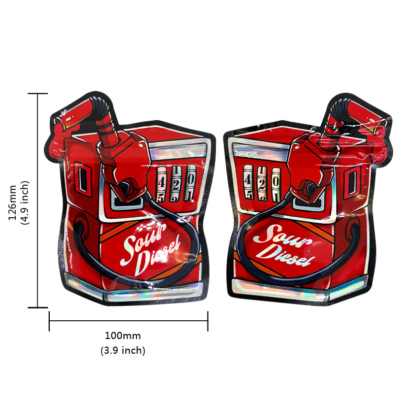 100pcs Shape Mylar Bags Holographic Gift Surprises, Stationery, Holiday Parties, Birthdays, Packaging, Funny Props, DIY Playsets