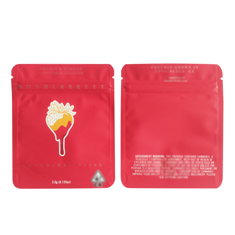 3.5g Cookies 100 PCS Soft PET Zipper Bags 3.5g Smell Proof Retail Bag Package Packaging North America