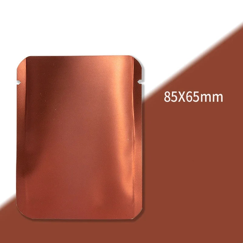 StoBag 100pcs Color Aluminum Foil Packaging Bag Small Plastic Sealing for Tea Coffee Powder Storage Pouch Portable Wholesale