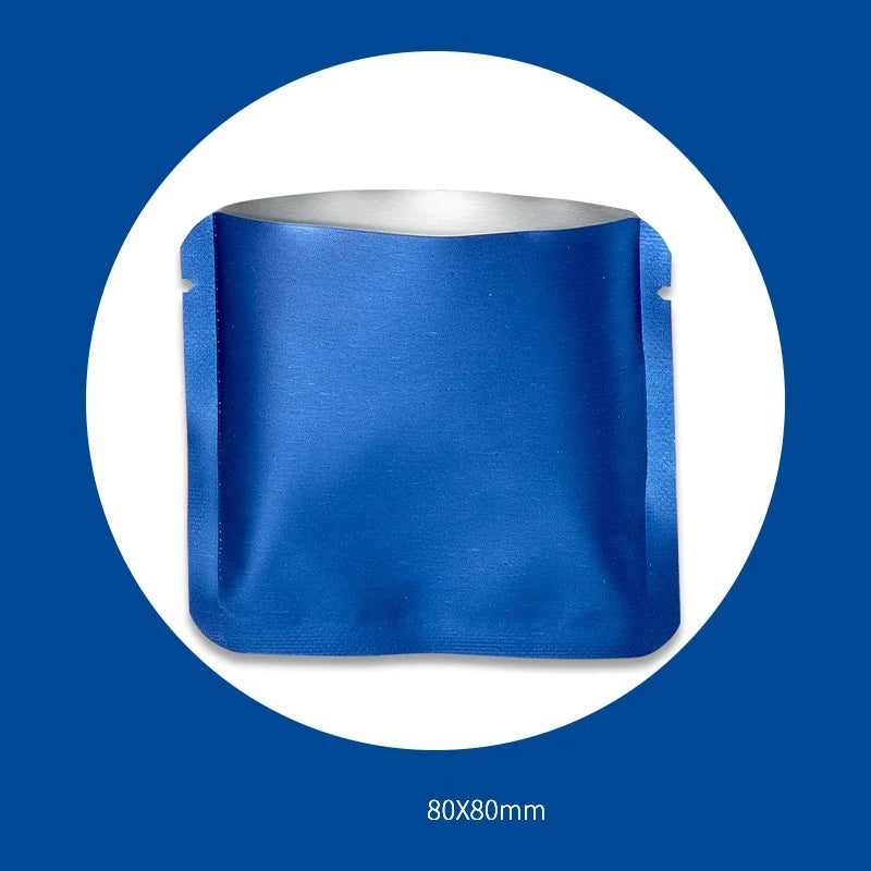 StoBag 100pcs Color Aluminum Foil Packaging Bag Small Plastic Sealing for Tea Coffee Powder Storage Pouch Portable Wholesale