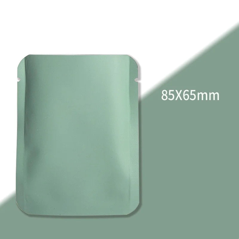StoBag 100pcs Color Aluminum Foil Packaging Bag Small Plastic Sealing for Tea Coffee Powder Storage Pouch Portable Wholesale