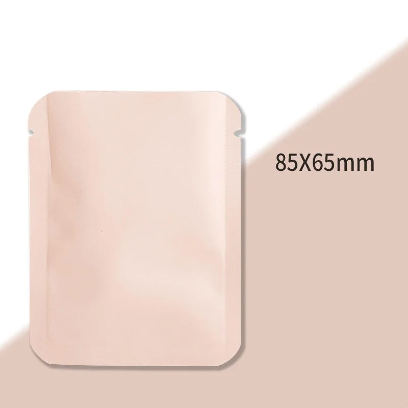 StoBag 100pcs Color Aluminum Foil Packaging Bag Small Plastic Sealing for Tea Coffee Powder Storage Pouch Portable Wholesale