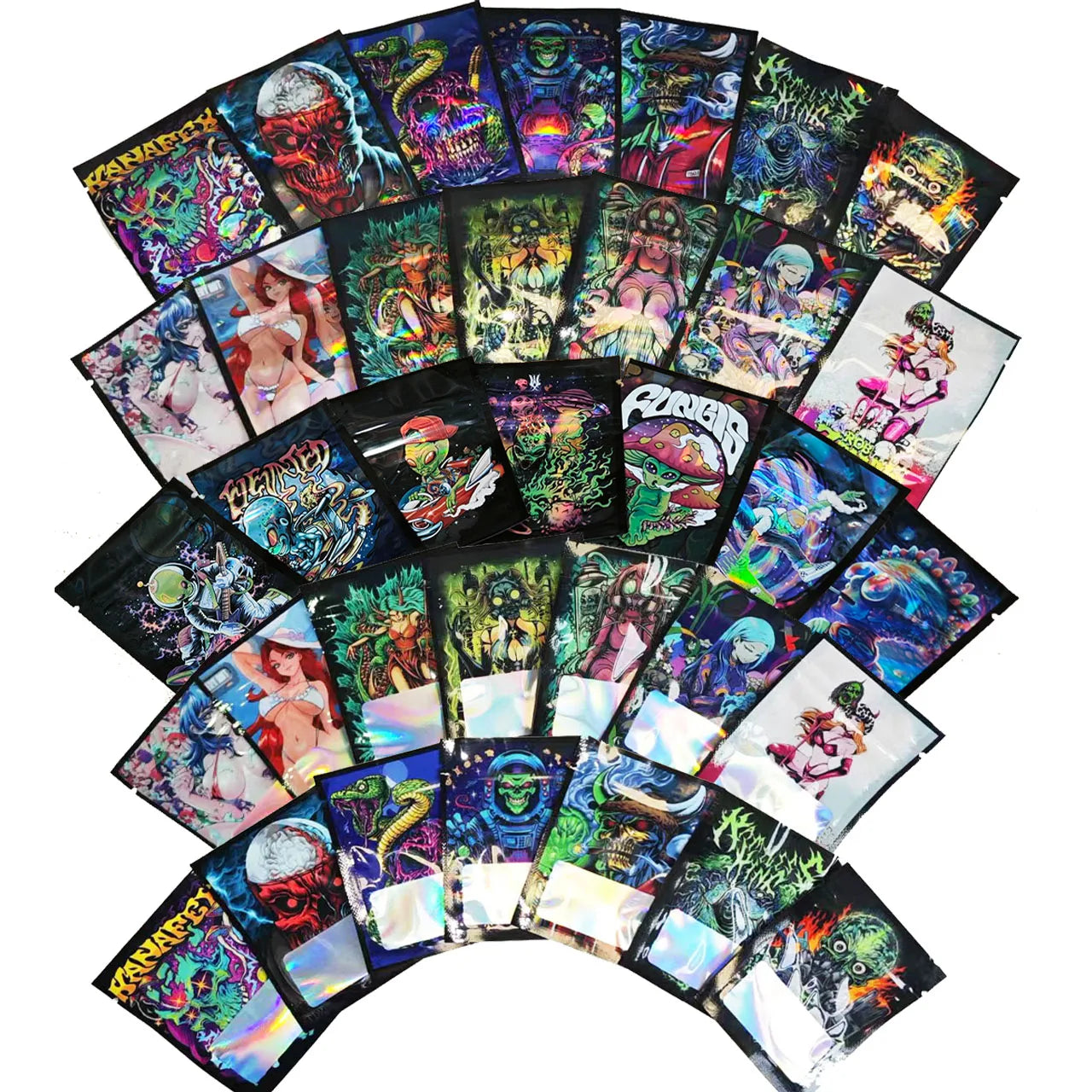 100pcs Reusable Small Zipper Bag 6*8 Cm 1g Flower Packaging Pouch Hot Sale Mini Zip Lock Mylar Bags Water-proof Food Storage Bag