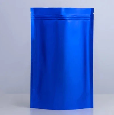 100pcs Heat Resistance Plastic Sealable Aluminum Foil Stand Up Food Goods Custom Tea Packaging Closure Mylar Storage Bags