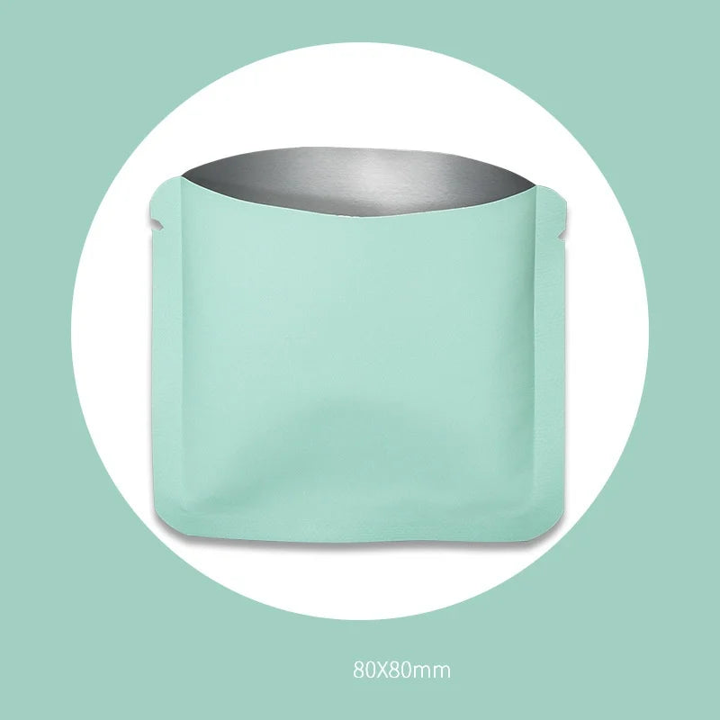 StoBag 100pcs Color Aluminum Foil Packaging Bag Small Plastic Sealing for Tea Coffee Powder Storage Pouch Portable Wholesale