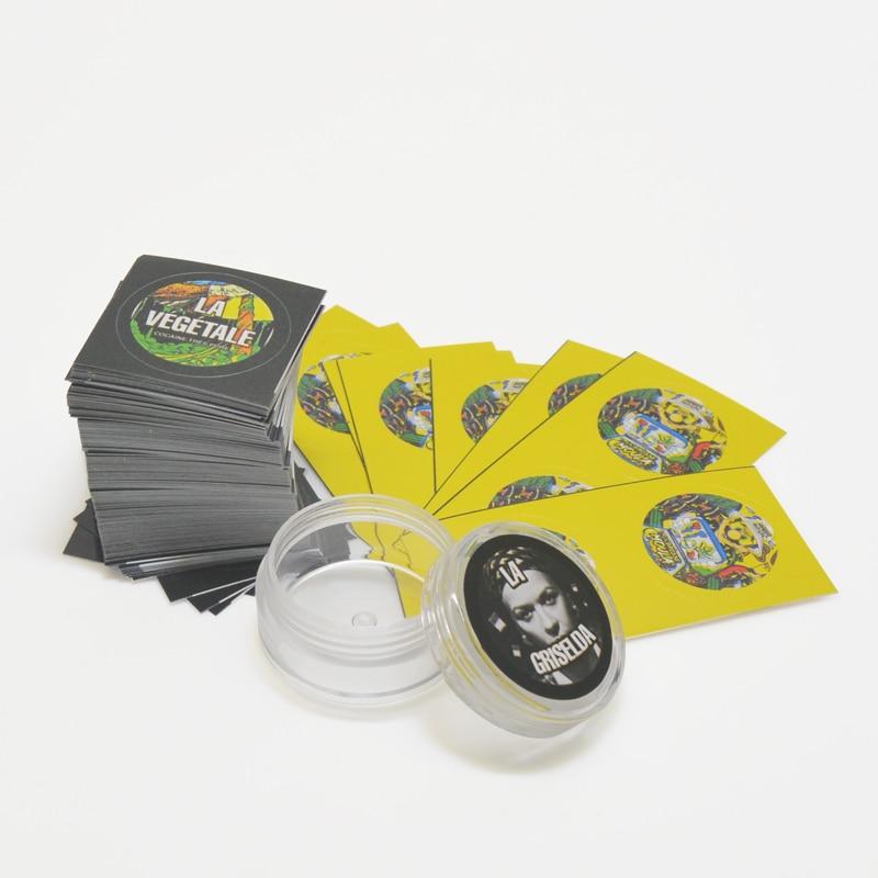 100 PCS 3g/5g Empty Small Jars Bottles Container Powder Little Cream Series With Stickers Label Capsules