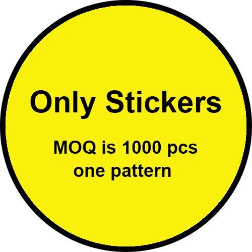100 PCS 3g/5g Empty Small Jars Bottles Container Powder Little Cream Series With Stickers Label Capsules