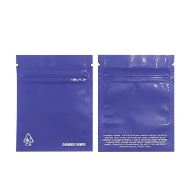 100 Pcs 1g-3.5g Colors California Mylar Resealable 3.5g Packaging Bag Zipper Pouches Customized Your Design