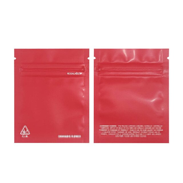100 Pcs 1g-3.5g Colors California Mylar Resealable 3.5g Packaging Bag Zipper Pouches Customized Your Design
