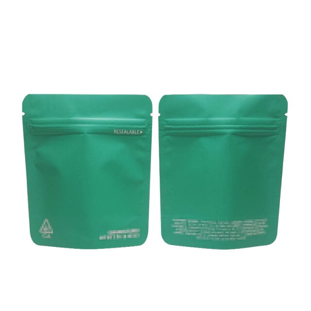 100 Pcs 1g-3.5g Colors California Mylar Resealable 3.5g Packaging Bag Zipper Pouches Customized Your Design
