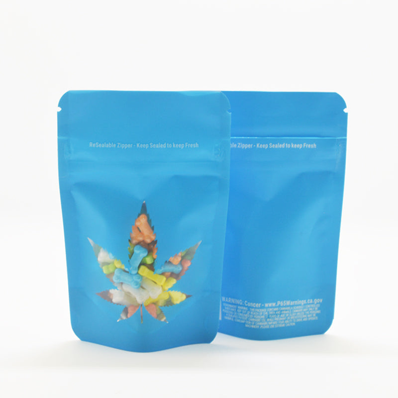 100 PCS Child proof Bags  Smell Proof Mylar Bag  Gummy Candy Packaging Child Resistant Exit Bag Zipper Pouch