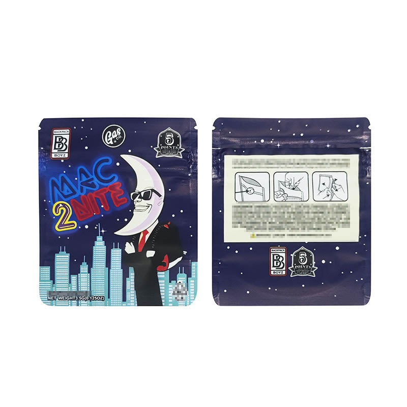 Backpack Boyz Plastic Bags 1g - 3.5g Smell Proof Flower CBD Edibles Cookies Packaging Child Resistant CR Exit Ziplock Mylar Children Proof Zipper Bags