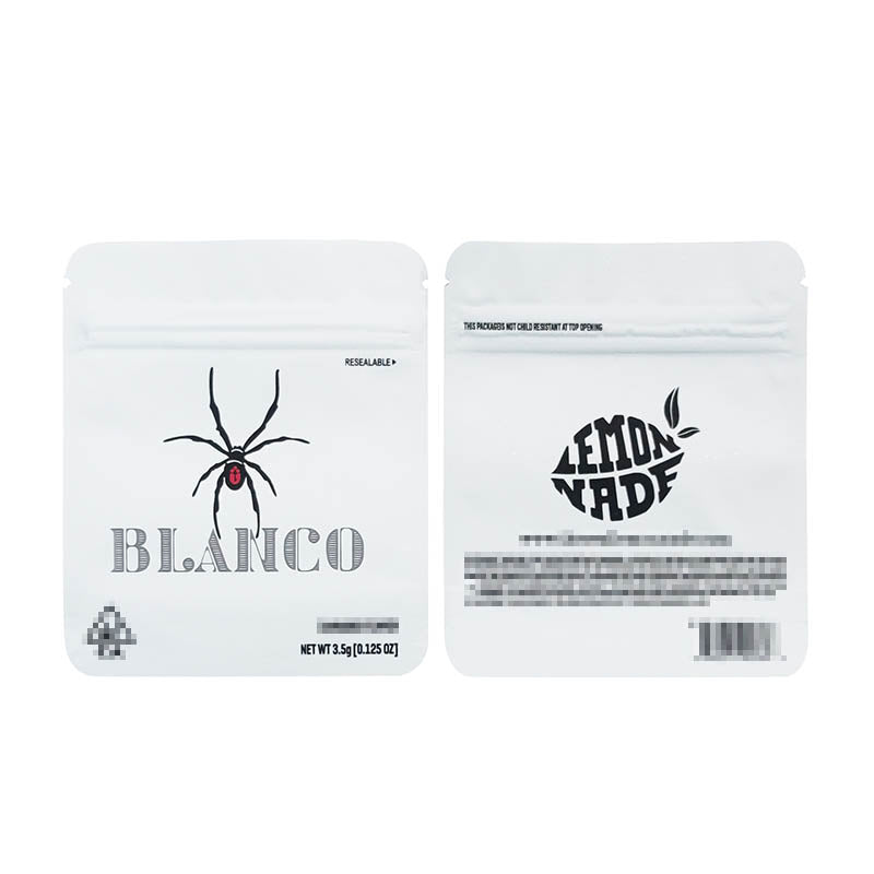 3.5g Cookies 100 PCS Soft PET Zipper Bags 3.5g Smell Proof Retail Bag Package Packaging North America
