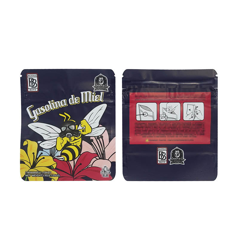 Backpack Boyz Plastic Bags 1g - 3.5g Smell Proof Flower CBD Edibles Cookies Packaging Child Resistant CR Exit Ziplock Mylar Children Proof Zipper Bags