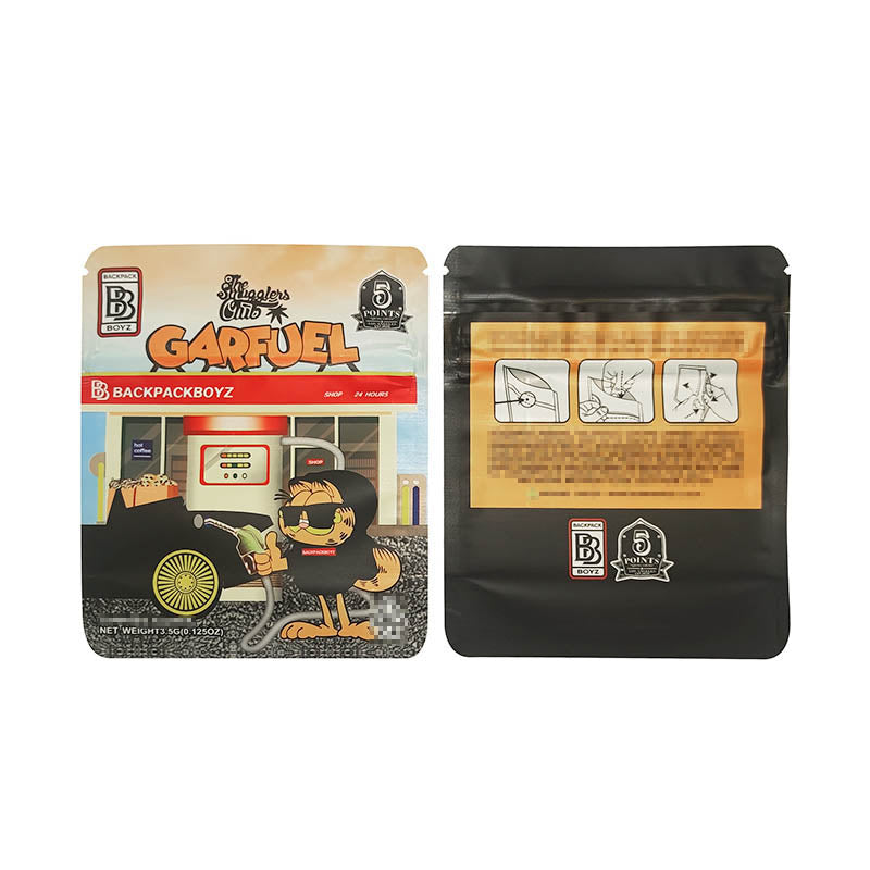 Backpack Boyz Plastic Bags 1g - 3.5g Smell Proof Flower CBD Edibles Cookies Packaging Child Resistant CR Exit Ziplock Mylar Children Proof Zipper Bags