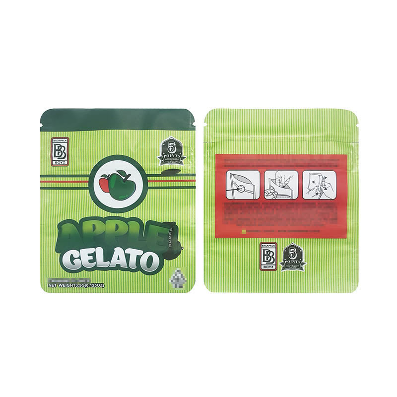 Backpack Boyz Plastic Bags 1g - 3.5g Smell Proof Flower CBD Edibles Cookies Packaging Child Resistant CR Exit Ziplock Mylar Children Proof Zipper Bags