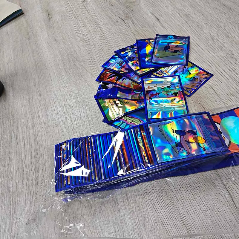 1g Cookies Leaf Package Bag Food Grade Edibles Laser Reflective Mini Foil Pouch Mylar Plastic Ziplock Food Storage Plastic Bags