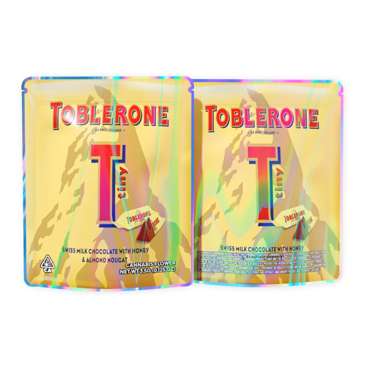 Toblerone Honey Milk Chocolate Mylar Bags 3.5 Grams