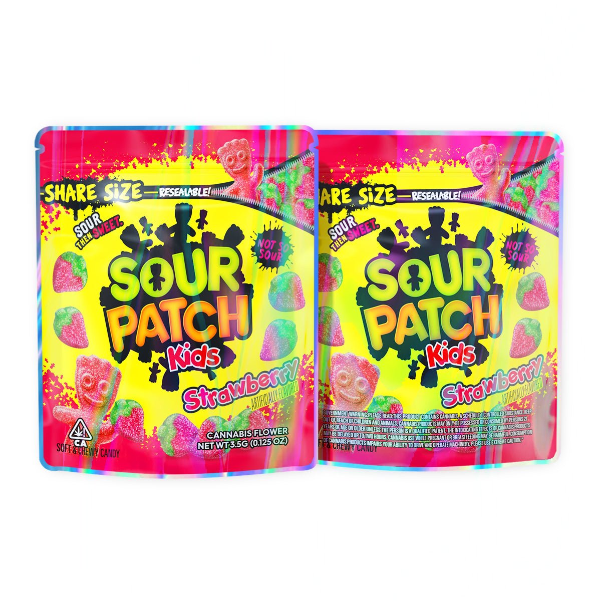 Sour Patch Kids Strawberry Mylar Bags 3.5 Grams