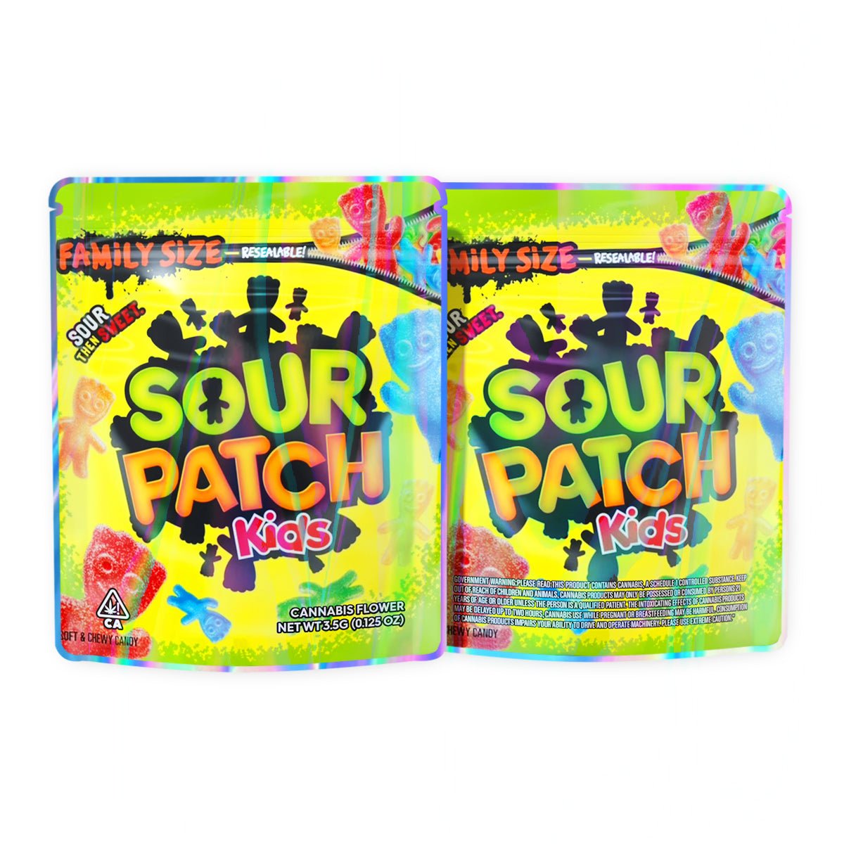 Sour Patch Kids Gummies Mylar Bags 3.5 Grams