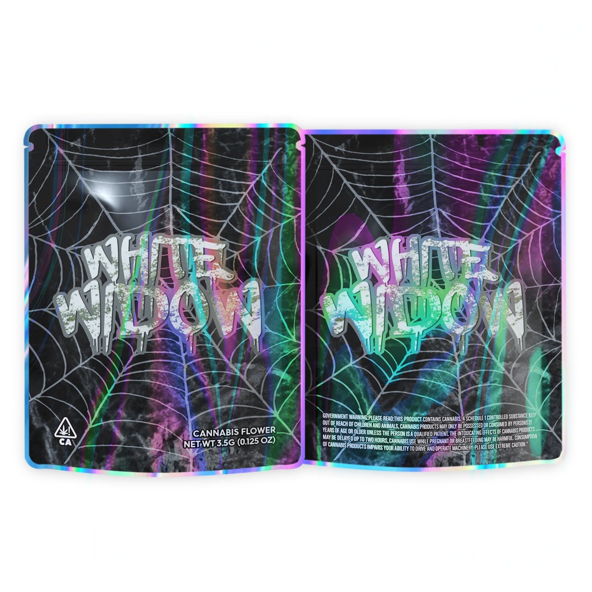 White Widow Mylar Bags 3.5 Grams