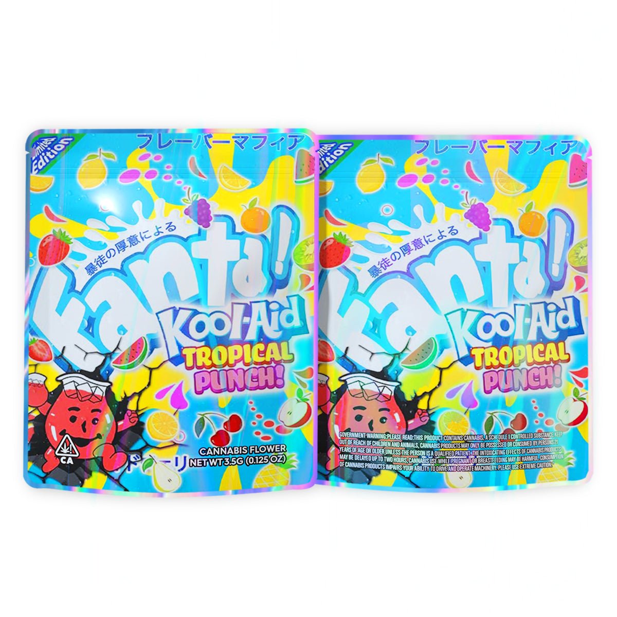 Fanta Kool-Aid Tropical Punch Mylar Bags 3.5 Grams