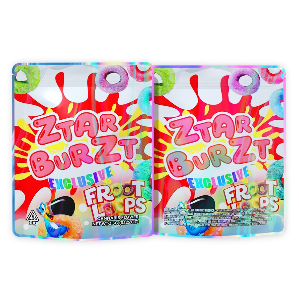 Ztarburst Exclusive Froot Loops Mylar Bags 3.5 Grams