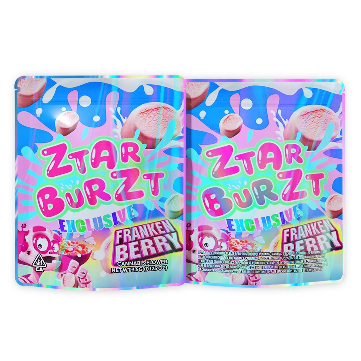 Ztarburst Exclusive Franken Berry Mylar Bags 3.5 Grams