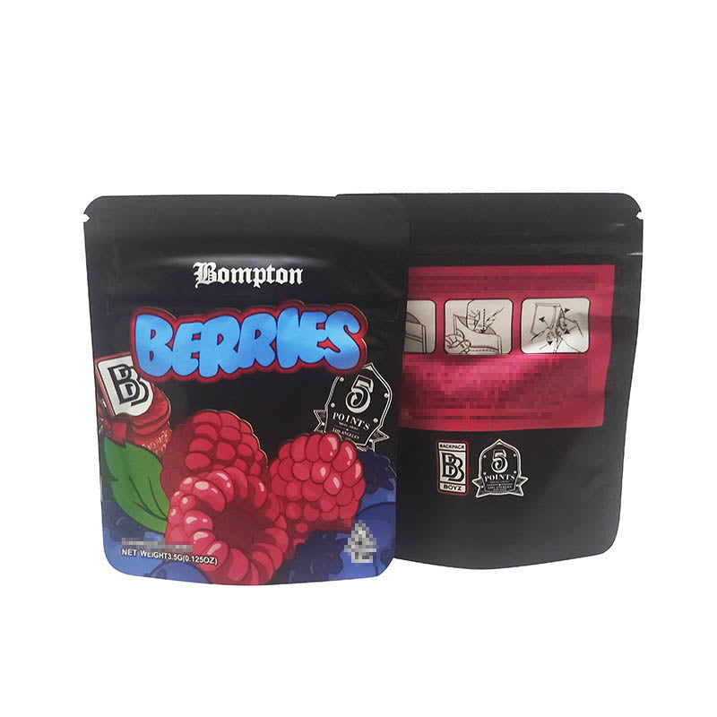 Backpack Boyz Plastic Bags 1g - 3.5g Smell Proof Flower CBD Edibles Cookies Packaging Child Resistant CR Exit Ziplock Mylar Children Proof Zipper Bags