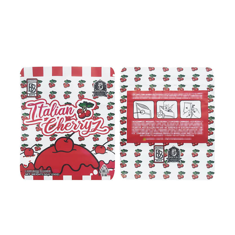 Backpack Boyz Plastic Bags 1g - 3.5g Smell Proof Flower CBD Edibles Cookies Packaging Child Resistant CR Exit Ziplock Mylar Children Proof Zipper Bags