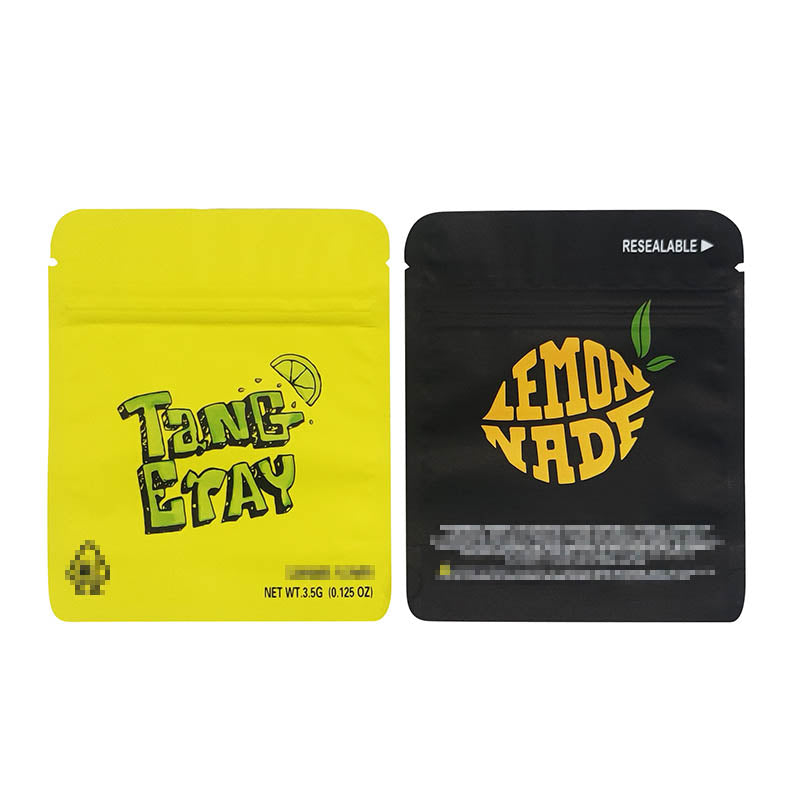 3.5g Cookies 100 PCS Soft PET Zipper Bags 3.5g Smell Proof Retail Bag Package Packaging North America