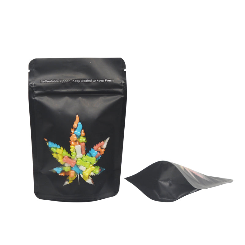 100 PCS Child proof Bags  Smell Proof Mylar Bag  Gummy Candy Packaging Child Resistant Exit Bag Zipper Pouch