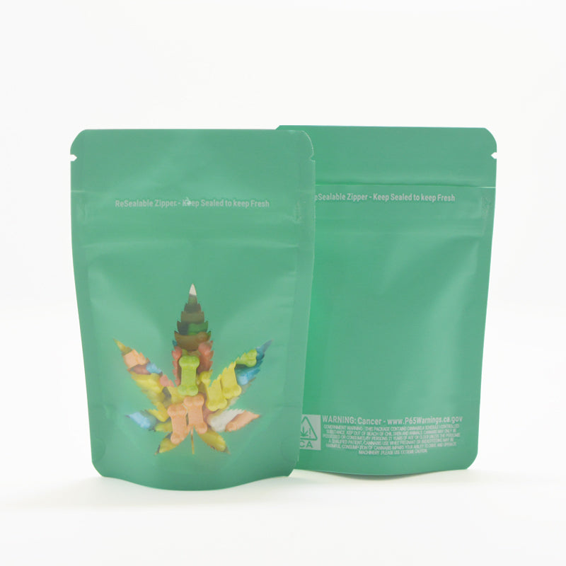 100 PCS Child proof Bags  Smell Proof Mylar Bag  Gummy Candy Packaging Child Resistant Exit Bag Zipper Pouch