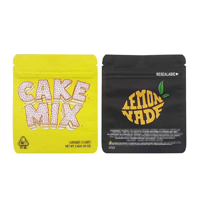 1g -3g Cookies Plastic Zipper Pouch With Stickers laser Anti Label Foil Bags Flavor Herb Flower Dry Tobacco Retail Bags