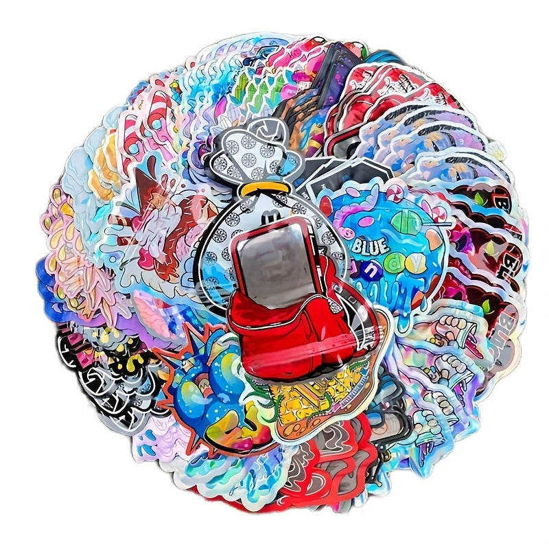100pcs Polyester Film Bags -3.5g Mylar Bags, Gift Bags, Storage Bags, Plastic Bags, Reusable Zipper Bags, Suitable for Gift Packaging, Candy And Snack Storage And Festival Gift Packaging, Very Suitable for Event Parties, 10 Random Styles Mixed -16