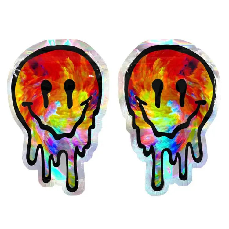 Die Cut Irregular Special Shaped Resealable Zipper Plastic Ziplock Mylar Bags 3.5g Smell-proof  Heat Seal Flower Packaging Pouch