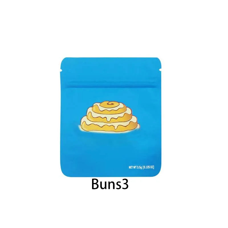 Edibles Food Grade 3.5g Mylar Bag Foil Candy Cookie Package Smell-proof Soft Touch Stand Up Pouches Custom Ziplock Plastic Bags