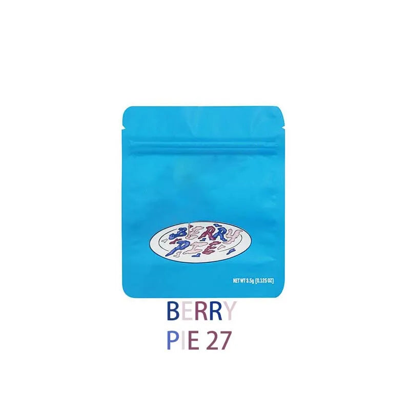 Edibles Food Grade 3.5g Mylar Bag Foil Candy Cookie Package Smell-proof Soft Touch Stand Up Pouches Custom Ziplock Plastic Bags