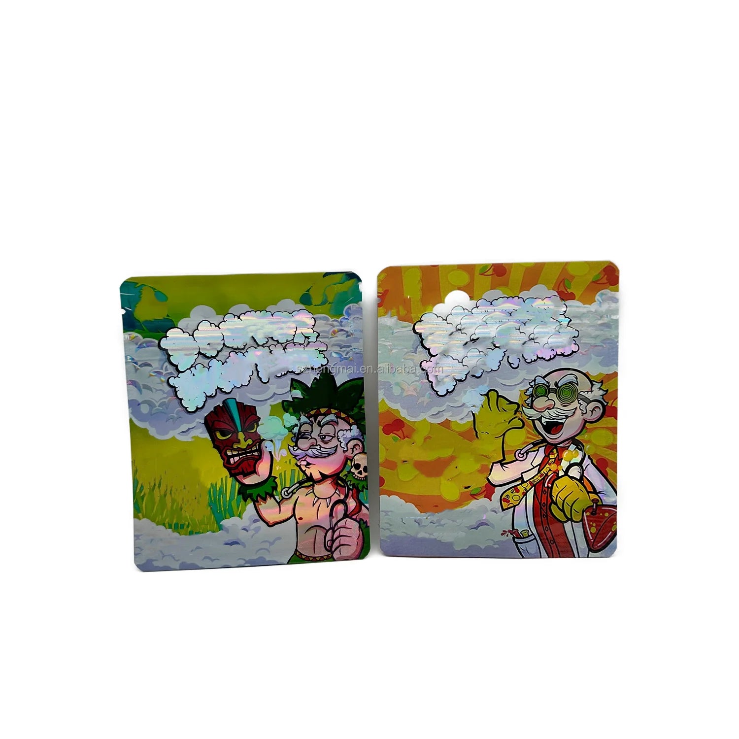 Custom Design Digital Print 3.5 Mylar Stand up Pouch Resealable Zip Lock Smell Proof Packaging Bags
