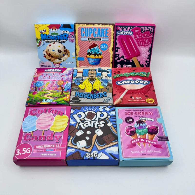 Child Resistant 3.5 Bag Custom Printed Stand up Pouch Smell Proof Ziplock Edible Packaging Mylar Bags