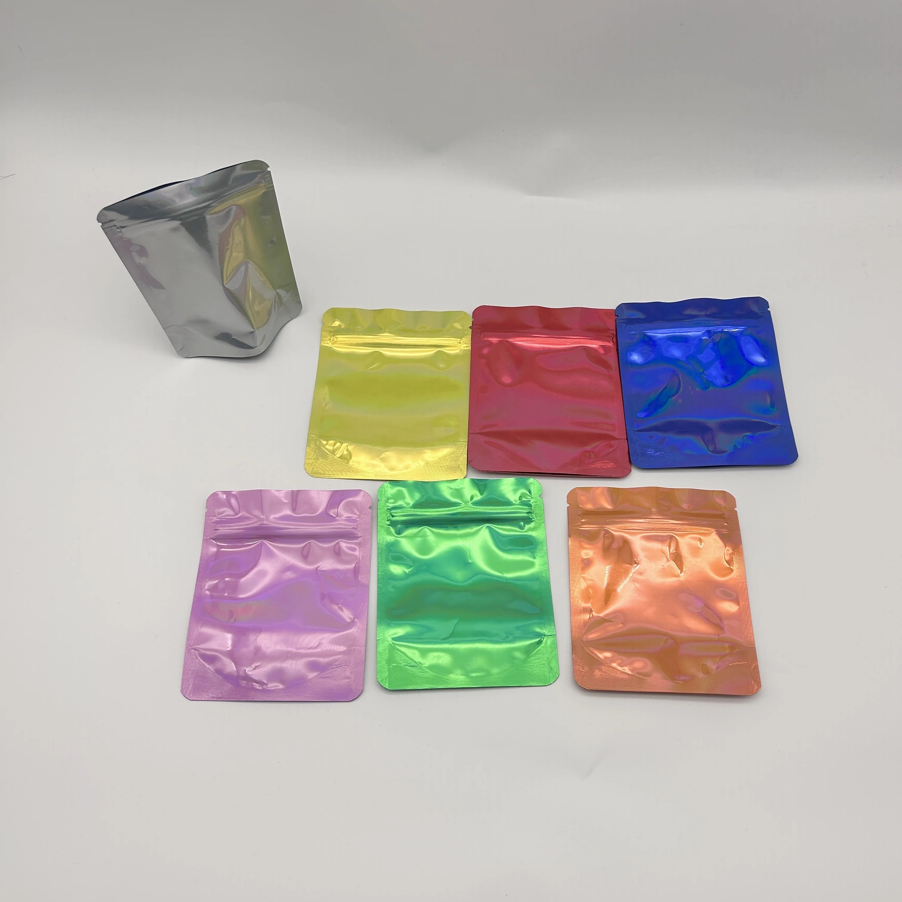 Custom Mylar Bag Resealable Stand up Pouch Blank Ziplock 3.5g Plastic Shaped Packaging Bags