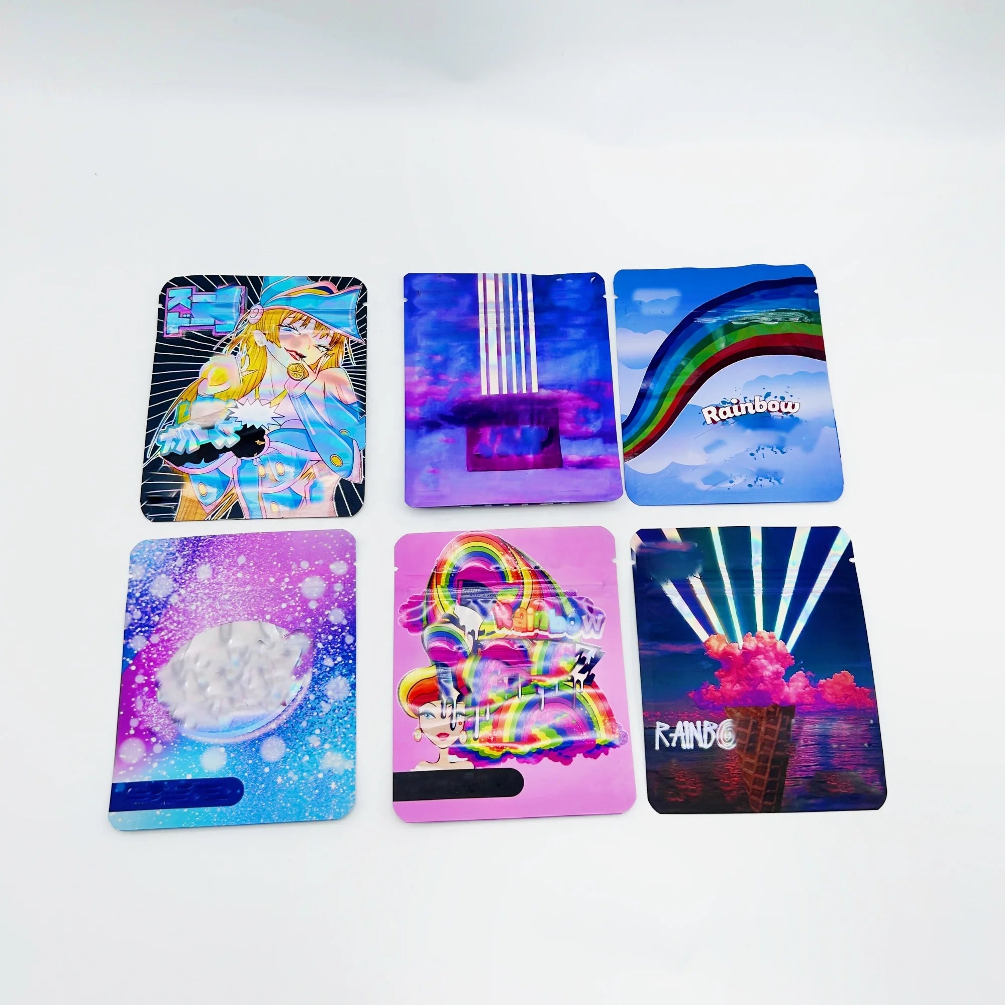 Custom Black Matte Special Shape Zipper Bags 3.5 7G Irregular Resealable 3D Die Cut Custom Shaped Mylar Bags