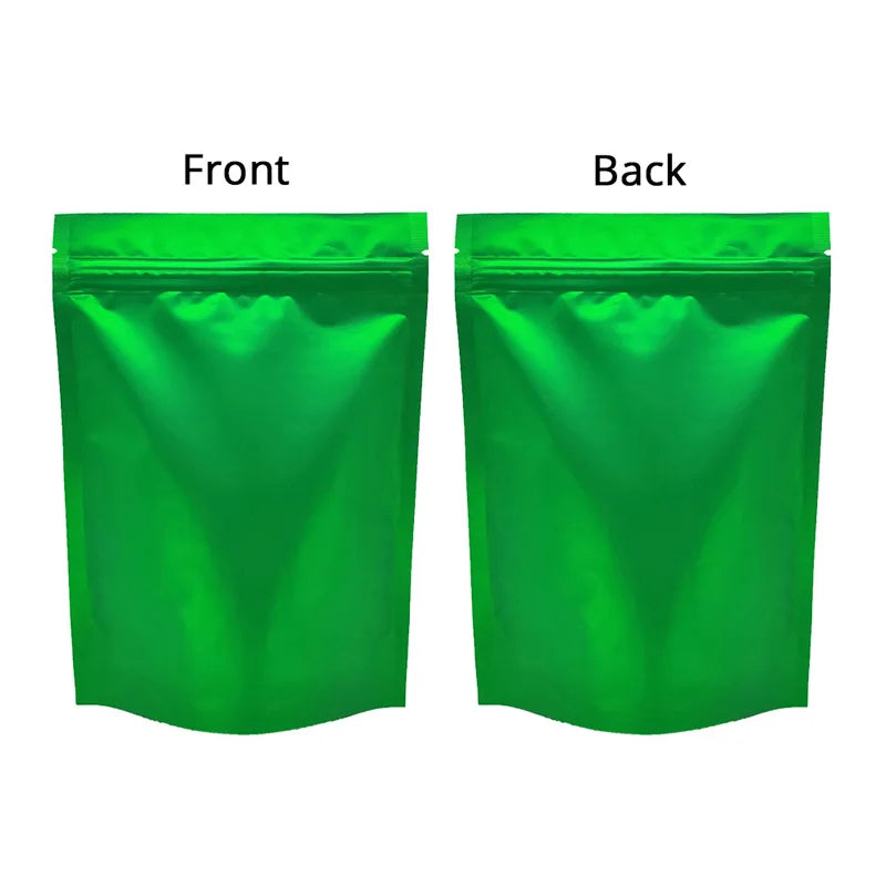 Metallic Mylar Ziplock Bag, Water Proof Plastic Bags, Stand Valve Pouch, Resealable Aluminum Foil
